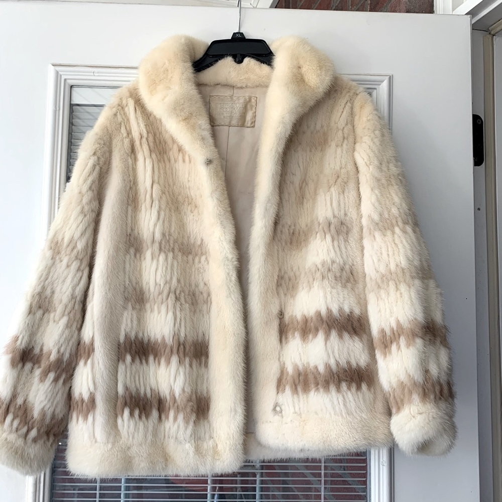 Real cream colored mink coat!